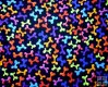 I Love My Dog in multi color on black background
