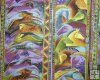 Laurel Burch Mythical Horses Mauve Sage Purple Brown Horses Vert
