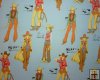 Tall Cowgirls on Blue